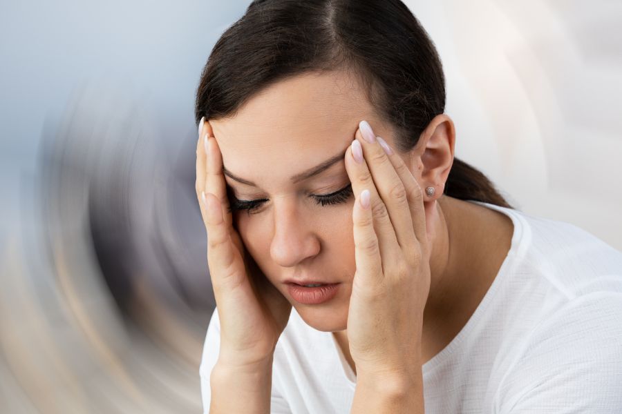 Étourdissement-physiothérapie vestibulaire-femme